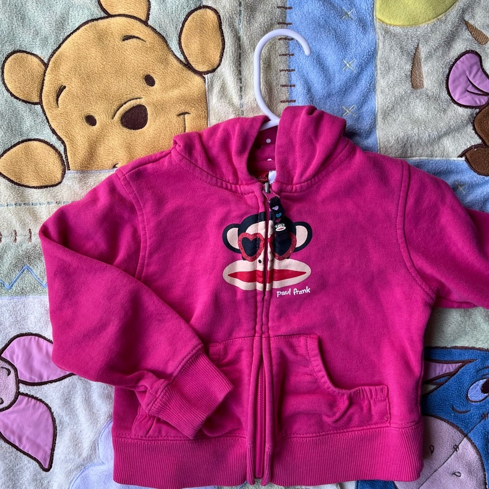 Paul Frank Kids Fuchsia Hoodie